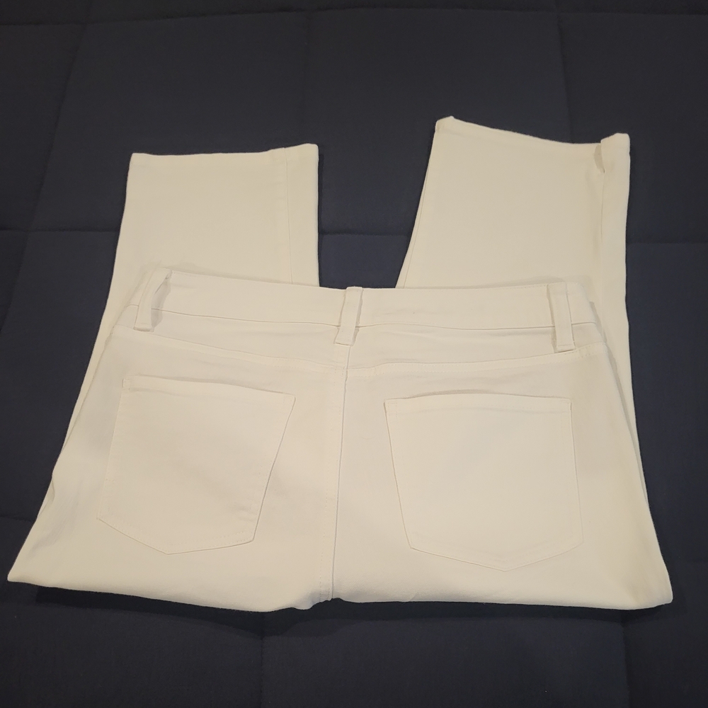 Cream Cropped Pants - Picture 3 of 3